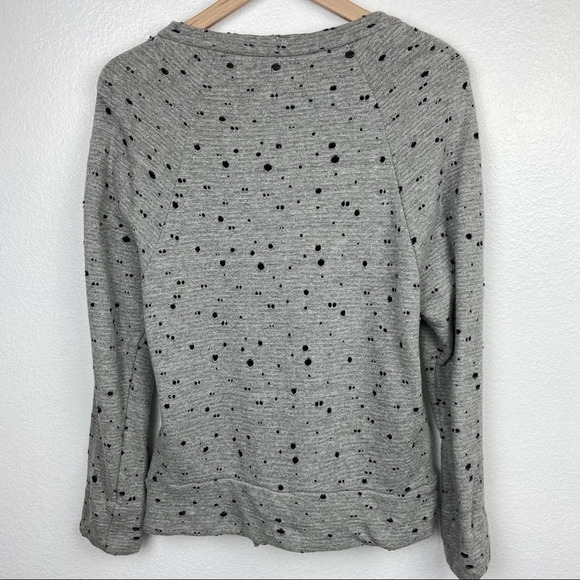 Robert Rodriguez Sweatshirt Womens Extra Small XS Gray Distressed Top Ladies - Picture 3 of 8